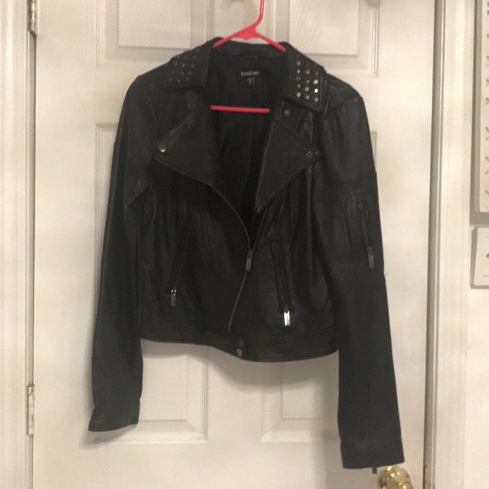 Bebe leather jacket